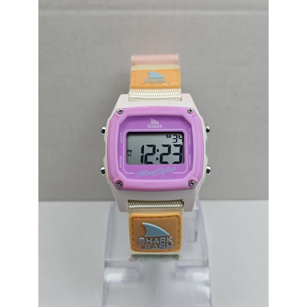 Freestyle Shark Classic Leash Blue Tie Dye Digital Watch 10026835 New Battery